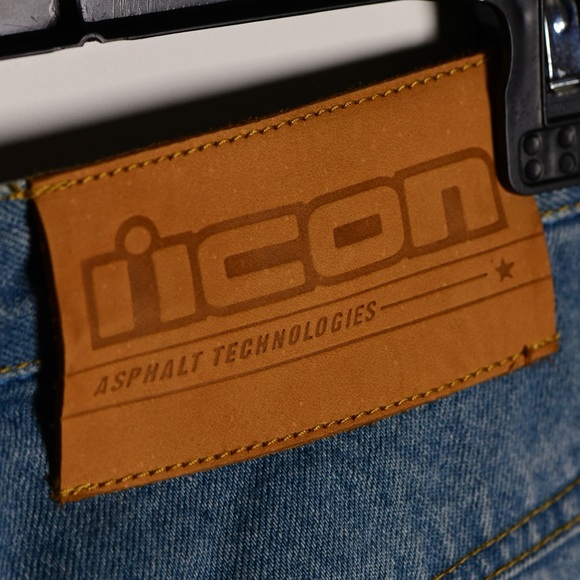 Icon Recon Men's Motorcycle Blue Jeans - Picture 7 of 8